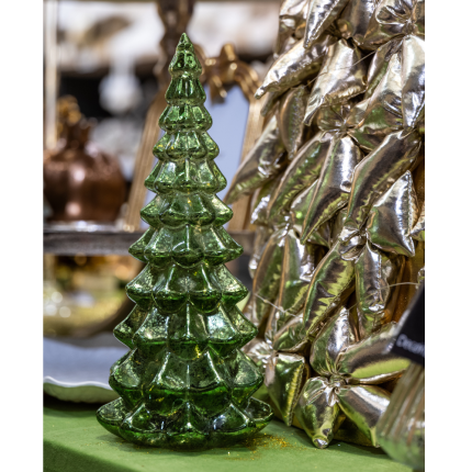 Alberello Luminoso in Vetro 21cm