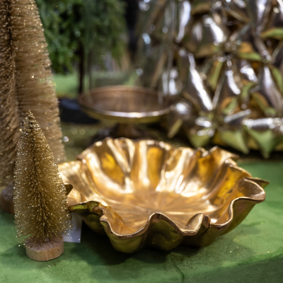 Vassoio Fiore Oro 26cm 2