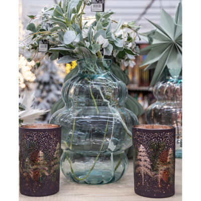 Vaso Emilia in vetro riciclato 40cm 2