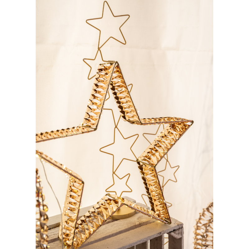 Decorazione Stelle Luminose Led 80cm