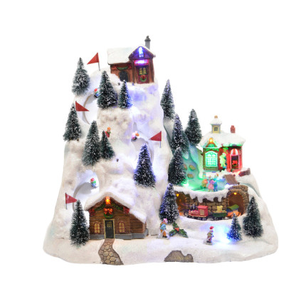 Scenario Natalizio Innevato con Led