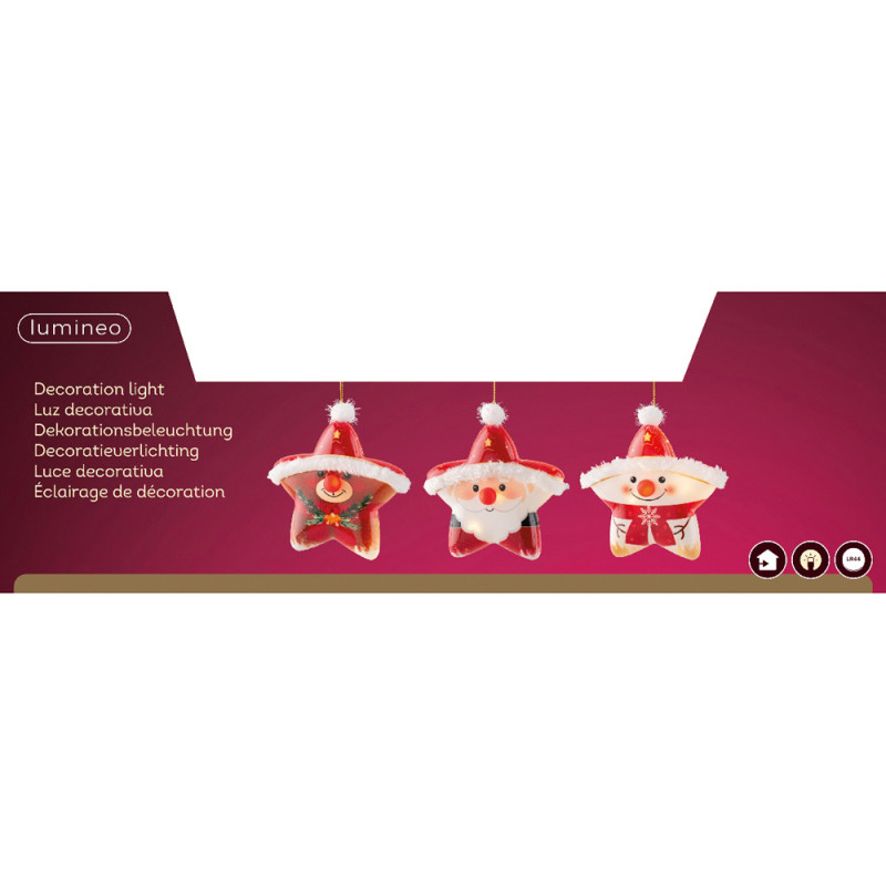 Stella Led Santa Claus Pendente