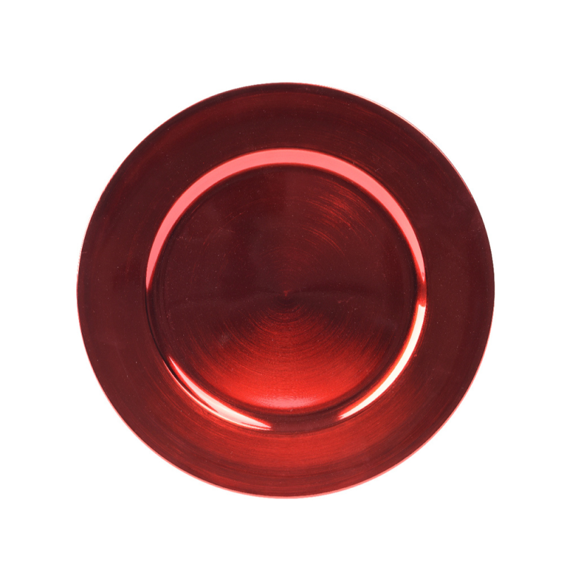 Sottopiatto Natalizio in PS rosso 40cm