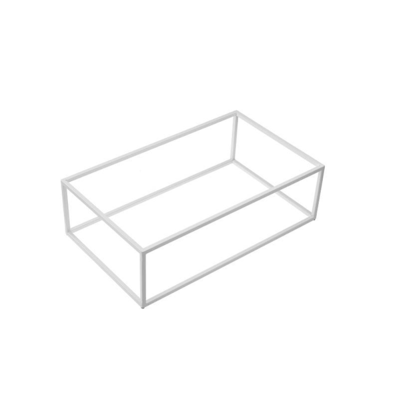 Stand per buffet in metallo bianco