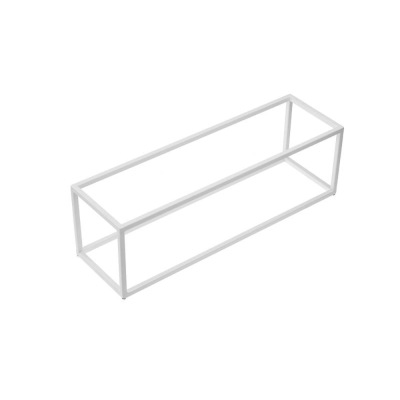 Stand per buffet in metallo bianco