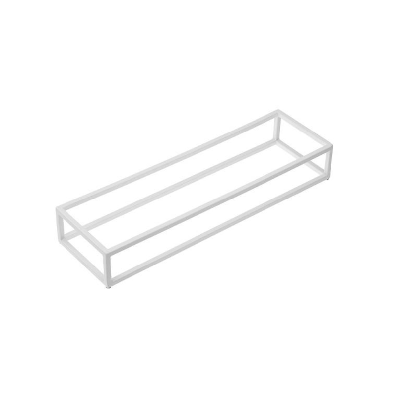 Stand per buffet in metallo bianco