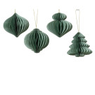Pendente Natalizio in Carta Plissé 8cm