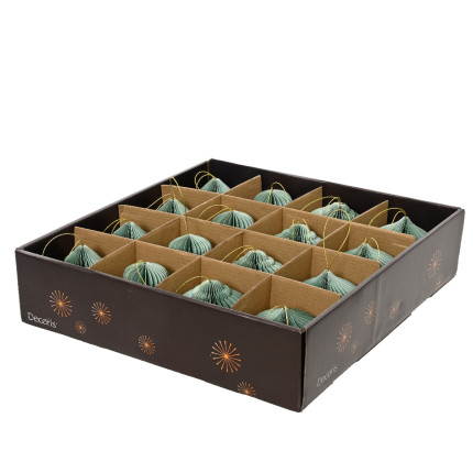 Pendente Natalizio in Carta Plissé 8cm