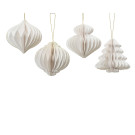 Pendente Natalizio in Carta Plissé 8cm