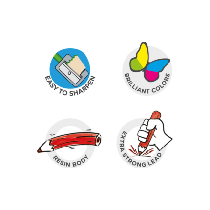 Matite Colorate Tita (24 Pezzi)