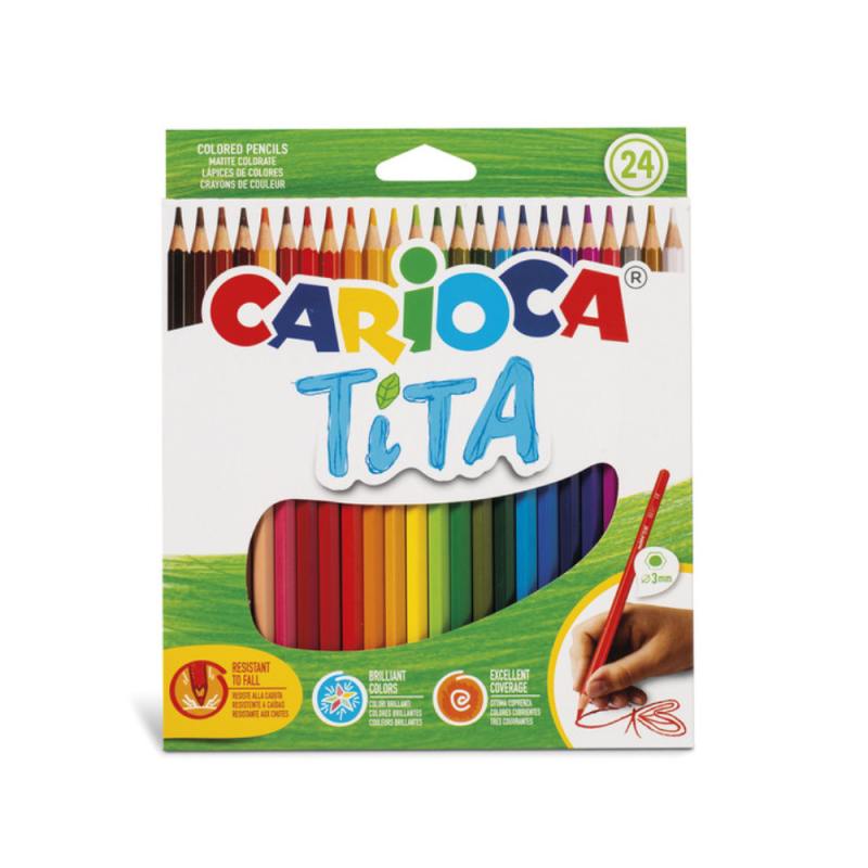 Matite Colorate Tita (24 Pezzi)