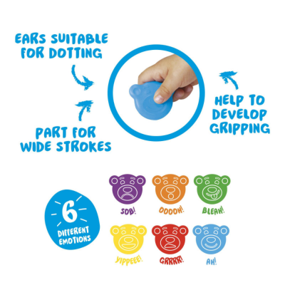 Pastelli Teddy Crayons Baby (48 Pezzi) 2