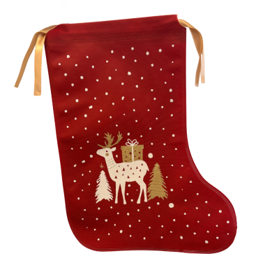 Calza Natalizia in TNT Rossa