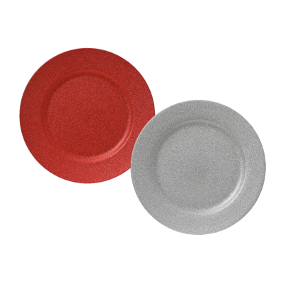 Sottopiatto Natalizio Glitterato 33cm