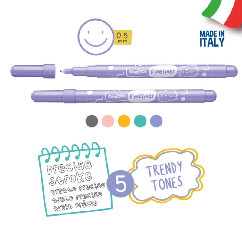 Fineliner Music Carioca (5 Pezzi)