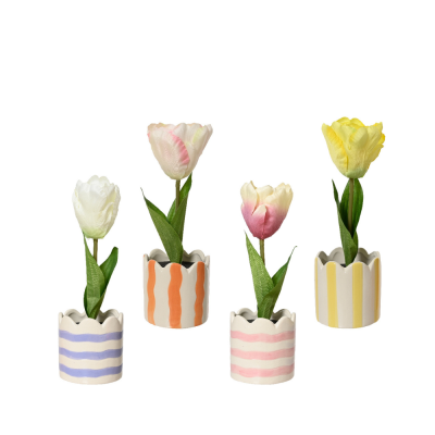 Vasetto in Porcellana con Tulipano