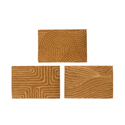 Zerbino Naturale Motivo Onde