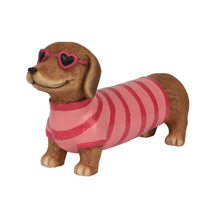 Bassotto Decorativo Con Occhiali da Sole