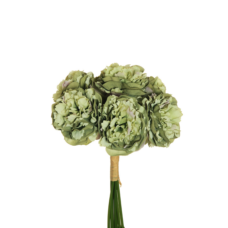 Bouquet di 7 Peonie con Raffia