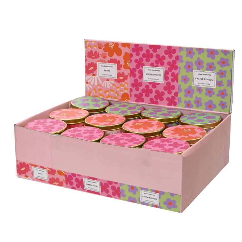 Candela in Latta Floreale