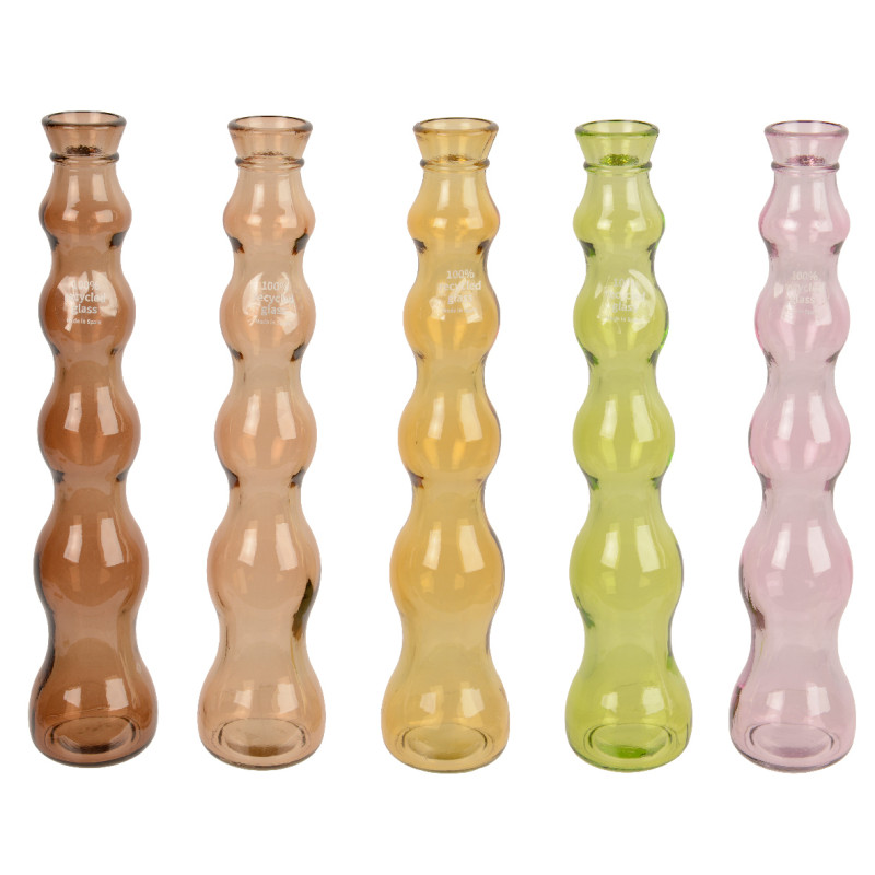 Vaso Ondulato in Vetro Riciclato 28cm
