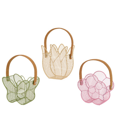 Cestino Spring in Ferro con Manico