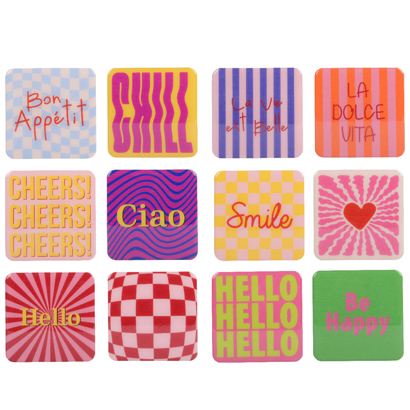 Sottobicchiere Ottico Fantasia