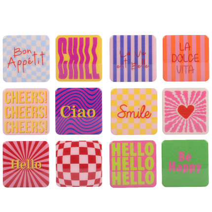 Sottobicchiere Ottico Fantasia