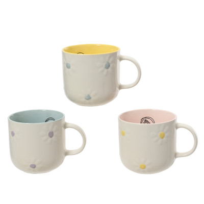 Tazza Margherite In Porcellana