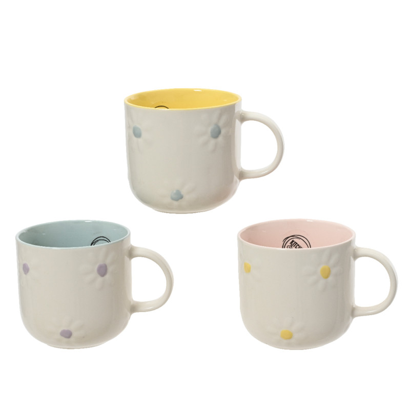 Tazza Margherite In Porcellana