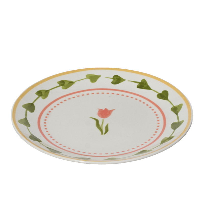 Piatto Tulip in Porcellana