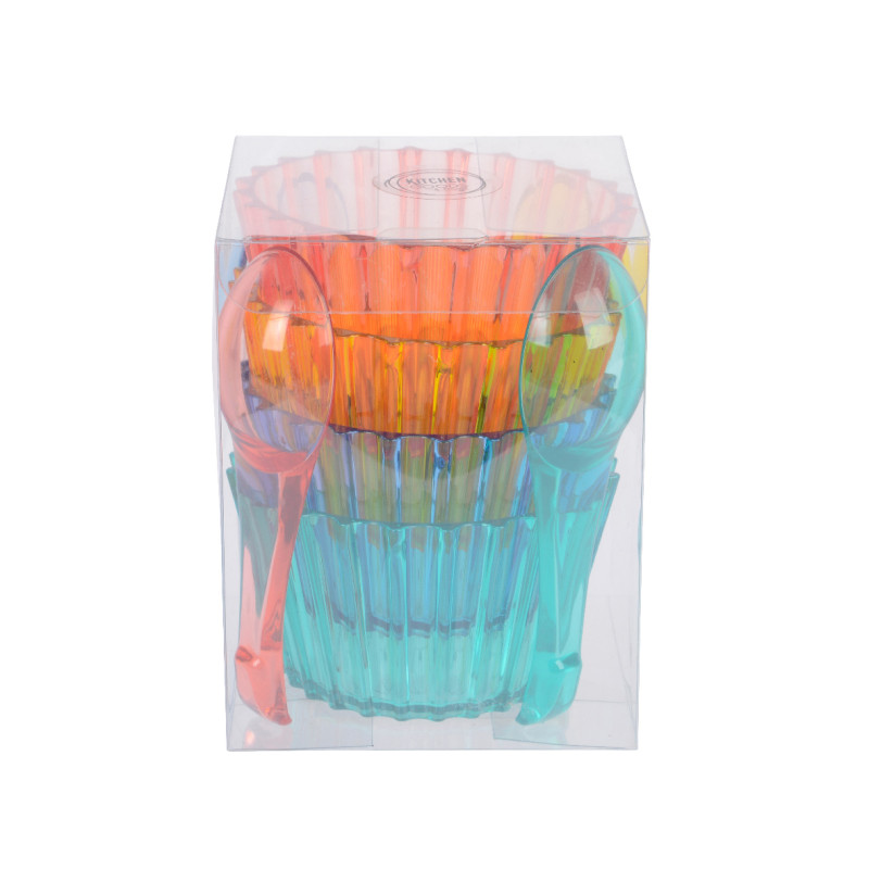 Set Coppette e Cucchiaini (4 Set)