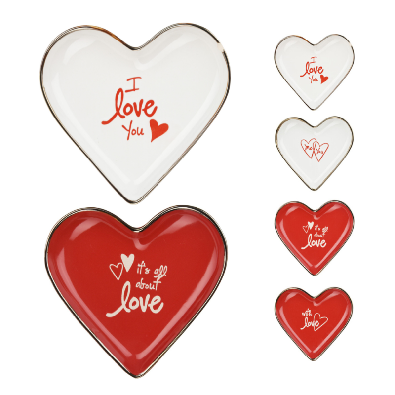 Piatto Cuore in Ceramica