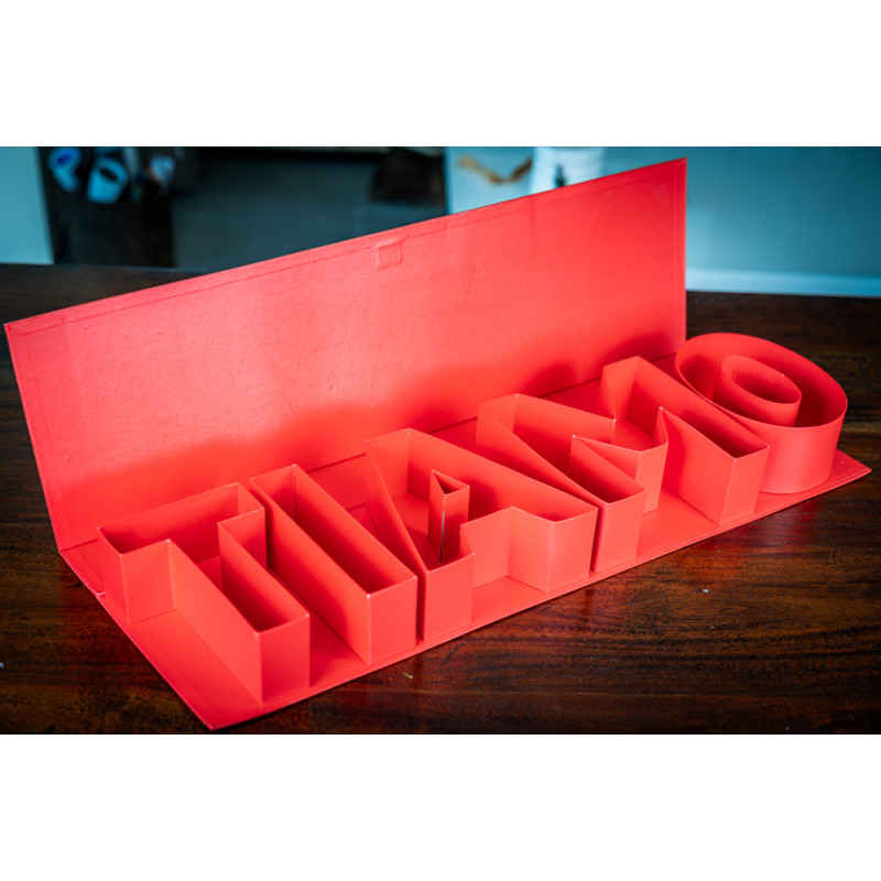 Scatola Scritta in Rilievo Ti Amo Rossa