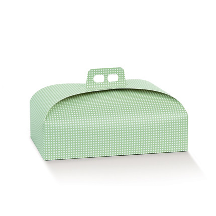 Scatola Porta Colomba 1KG quadri verde