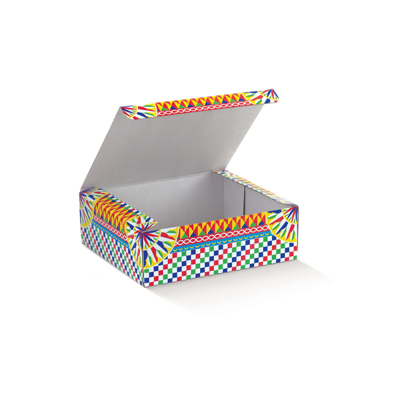 Scatola In Cartoncino Portadolci Mediterraneo