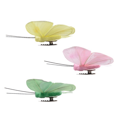 Clip Farfalla Colorata (3 Pezzi)