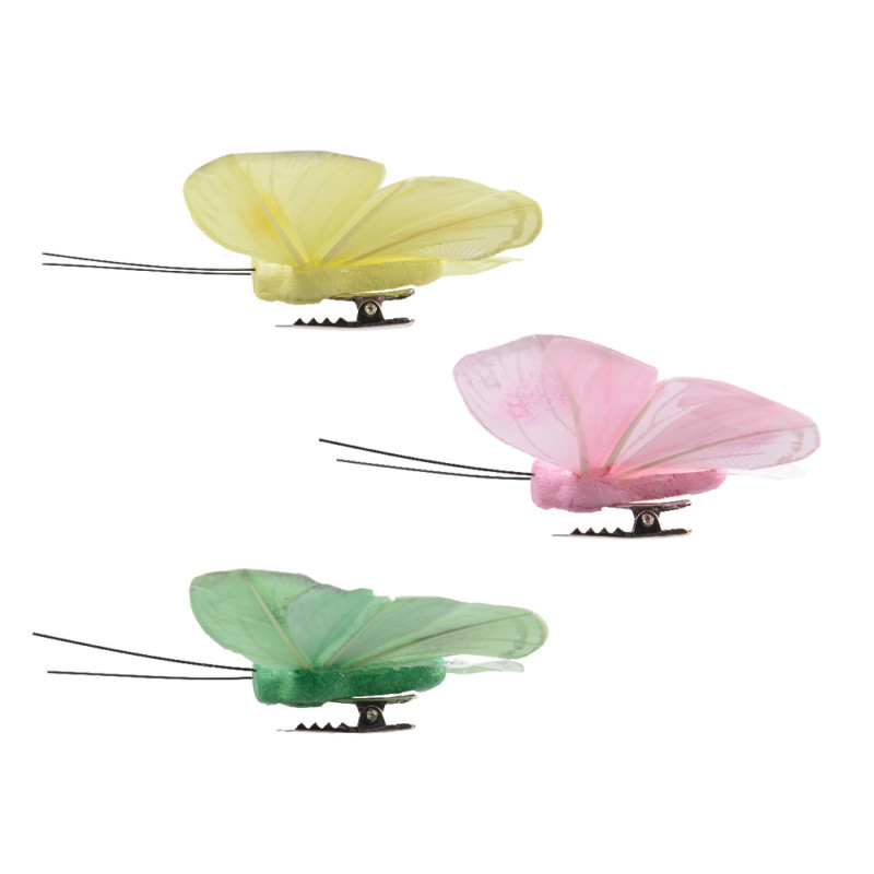 Clip Farfalla Colorata (3 Pezzi)