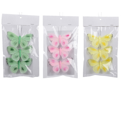 Clip Farfalla Colorata (3 Pezzi) 2