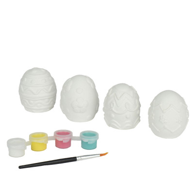 Set Uova in Gesso + Vernice