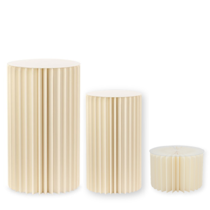 Alzata in Carta Plissé Avorio con Top