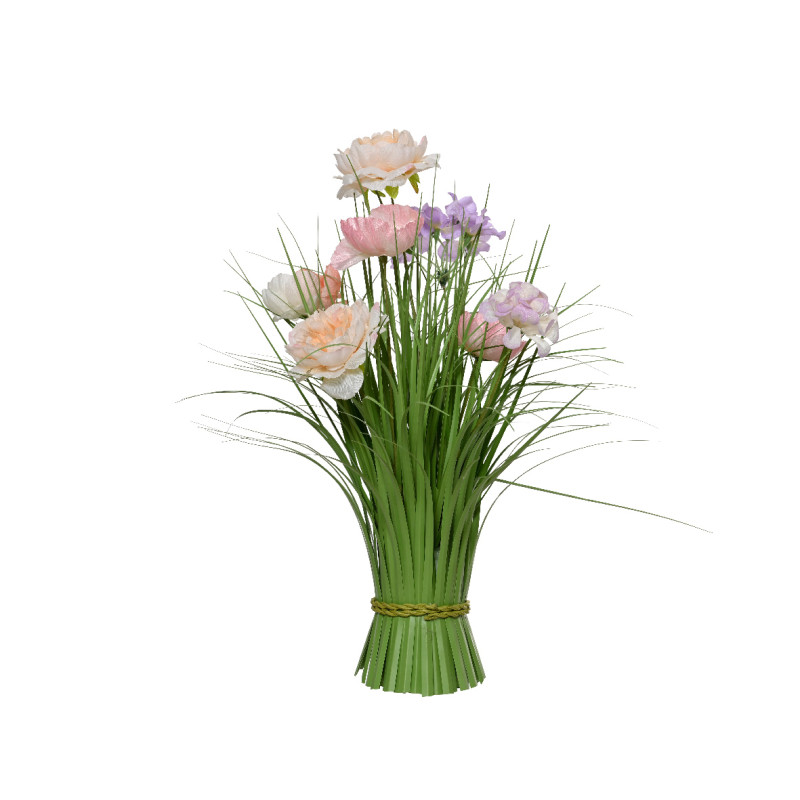 Mazzo di Erba con Fiori 40cm