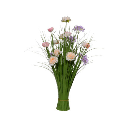 Mazzo di Erba con Fiori 70cm