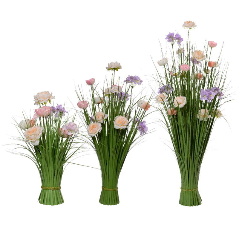 Mazzo di Erba con Fiori