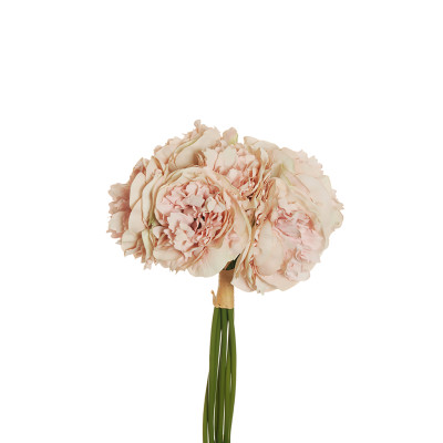 Mazzo di 7 Peonie Con Raffia 2