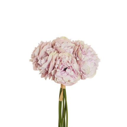 Mazzo di 7 Peonie Con Raffia