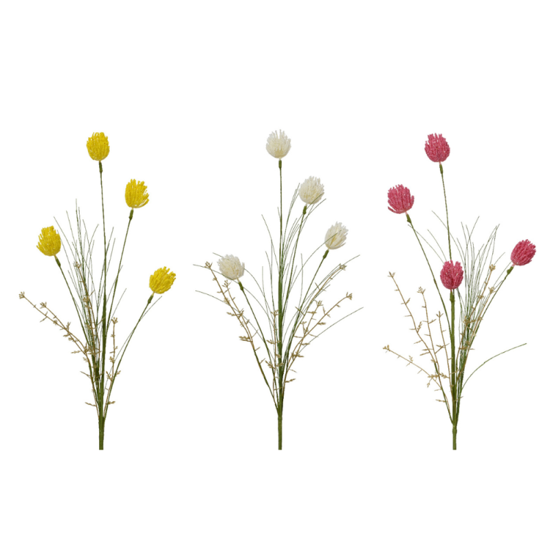 Ramo Decorativo Con Fiori Sferici