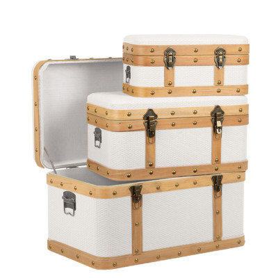 Baule Vintage in Ecopelle Beige