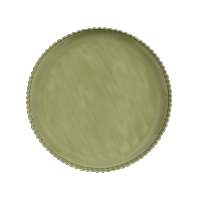 Vassoio in Ferro Plissé Verde