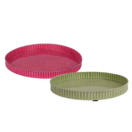 Vassoio in Ferro Plissé